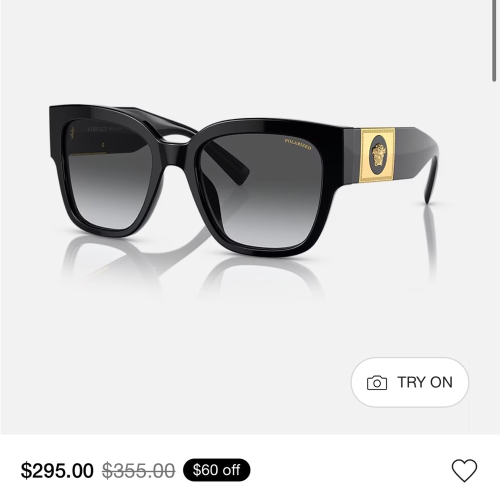 Versace Black Sunglasses